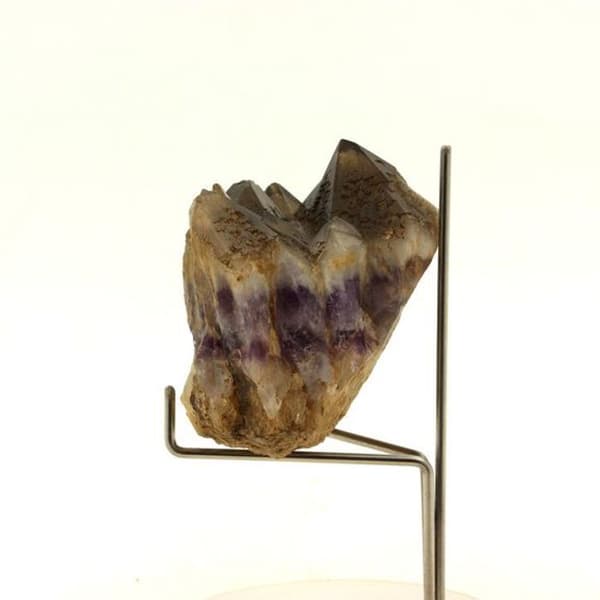 Rök-kvarts Fantom Ametist - Pégut - 427,0 ct - Äkthetscertifikat - 59x45x42 mm - Grå