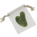 Miniatyrbild 1 av 6: Gua Sha - SUN&amp;SIA - Grön Jade-Sten - Lyftande Effekt - Fodral ingår - 6,5 x 8 cm