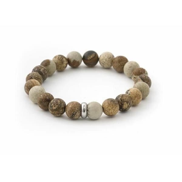 Armband Beneto Med Lava Och Mink Jasper108, För Kvinnor, 17cm, Sbe1115-17