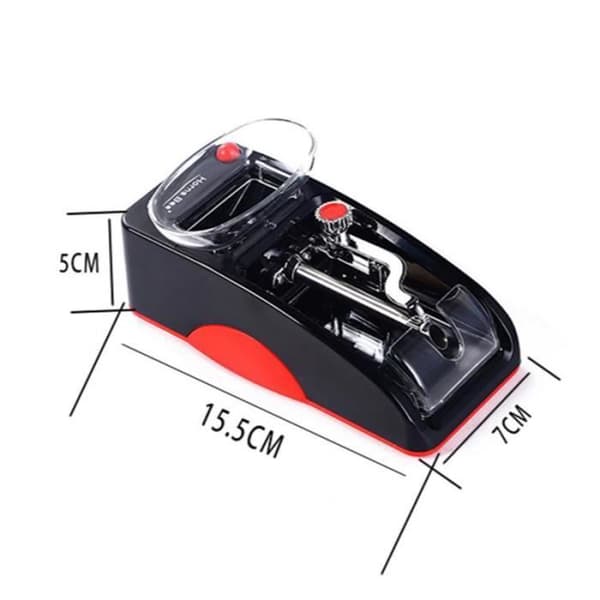 Automatisk elektrisk cigarettrulle, rullande rör, elektrisk cigarettrulle-röd