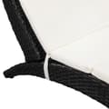 Miniatyrbillede 3 af 9: vidaXL foldbar liggestol med hynde polyrattan sort