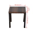 Miniatyrbillede 8 af 10: vidaXL liggestole med bord polyrattan brun