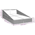Miniatyrbild 8 av 8: vidaXL Solsäng brun 110x200 cm konstrotting