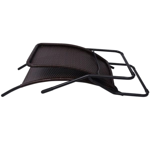 vidaXL liggestol foldbar polyrattan brun