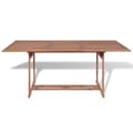 Miniatyrbillede 3 af 7: vidaXL havebord 180x90x75 cm massivt teaktræ