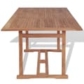 Miniatyrbillede 4 af 7: vidaXL havebord 180x90x75 cm massivt teaktræ