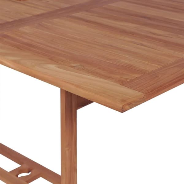 vidaXL havebord 180x90x75 cm massivt teaktræ