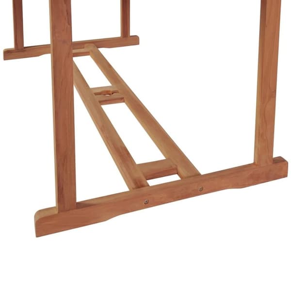 vidaXL havebord 180x90x75 cm massivt teaktræ
