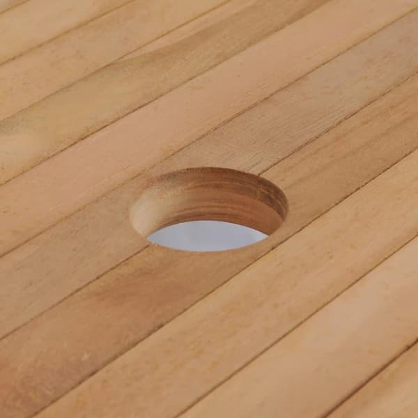 vidaXL Hagebord 180x90x75 cm heltre teak