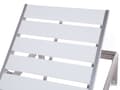 Pikkukuva 6 / 9: Aurinkotuoli valkoinen 64 x 29-93 x 198 cm alumiini muovinen puu säädettävä industriaalinen