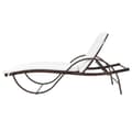 Miniatyrbillede 6 af 10: vidaXL liggestol med hynde & bord polyrattan brun
