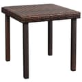 Miniatyrbillede 8 af 10: vidaXL liggestol med hynde & bord polyrattan brun