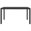 Miniatyrbillede 2 af 5: vidaXL havebord WPC aluminium 150 x 90 x 74 cm sort