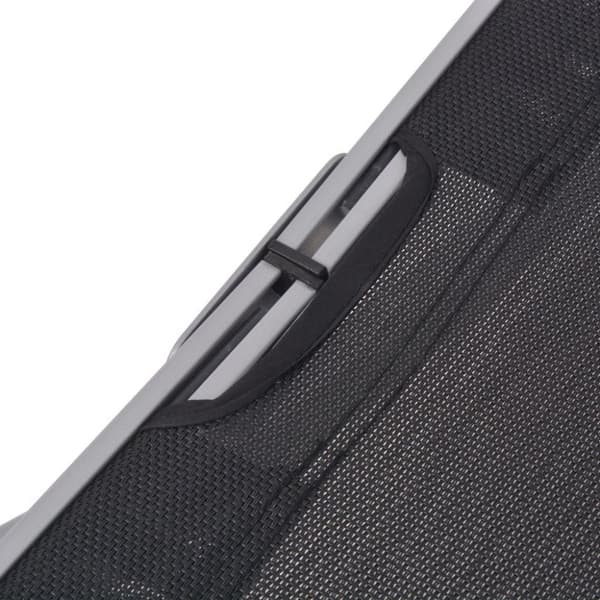 vidaXL Hopfällbara solsängar 2 st aluminium och textilene
