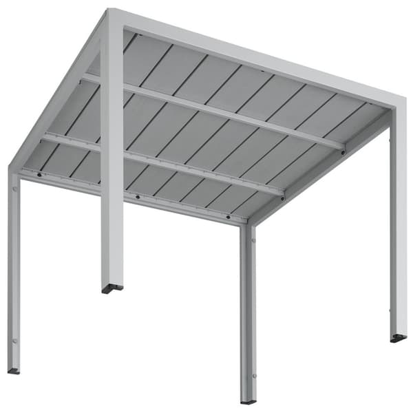 Havebord Maren 90x90x74,5cm - sølv
