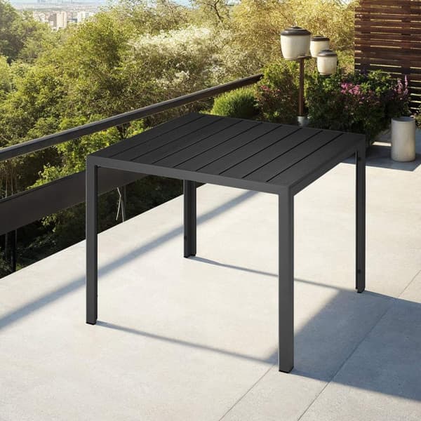 Havebord Maren 90x90x74,5cm - sort