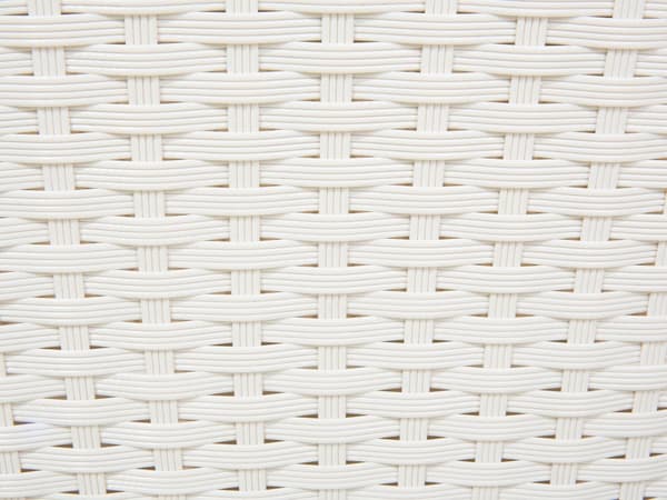 Solseng Hvid og grå imiteret rattan med puder vejrbestandig