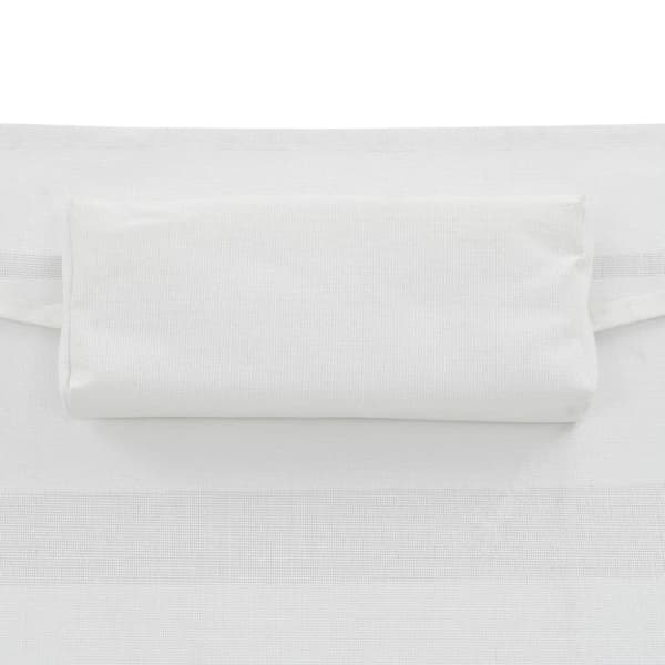 vidaXL liggestol med pude polyrattan sort