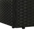 Miniatyrbillede 6 af 6: vidaXL solseng sort 195 x 60 cm polyrattan