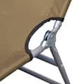 Miniatyrbillede 5 af 6: vidaXL foldbar liggestol med justerbart ryglæn gråbrun