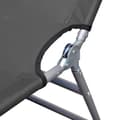 Miniatyrbillede 5 af 7: vidaXL foldbar liggestol med hovedhynde justerbart ryglæn grå