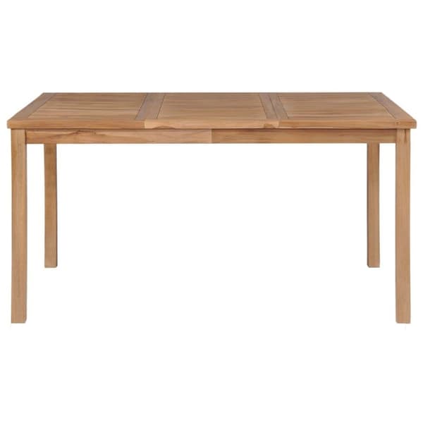 vidaXL havebord 150 x 90 x 77 cm massivt teaktræ