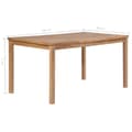 Miniatyrbillede 6 af 6: vidaXL havebord 150 x 90 x 77 cm massivt teaktræ