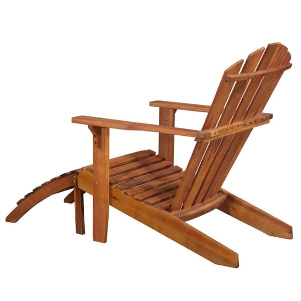 vidaXL Adirondack-puutarhatuoli jalkatuella akaasiapuu