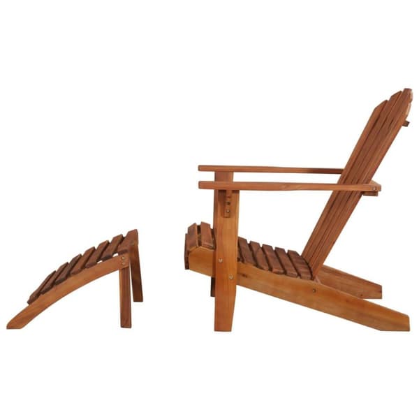 vidaXL Adirondack-puutarhatuoli jalkatuella akaasiapuu