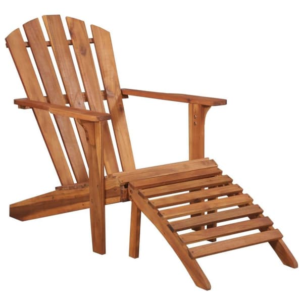 vidaXL Adirondack-puutarhatuoli jalkatuella akaasiapuu