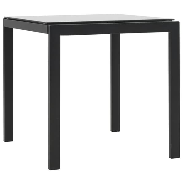vidaXL liggestole 2 stk. med bord polyrattan og textilene sort