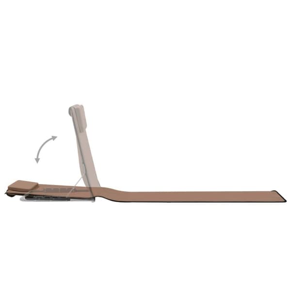 vidaXL foldbare strandmåtter 2 stk. stål og stof brun