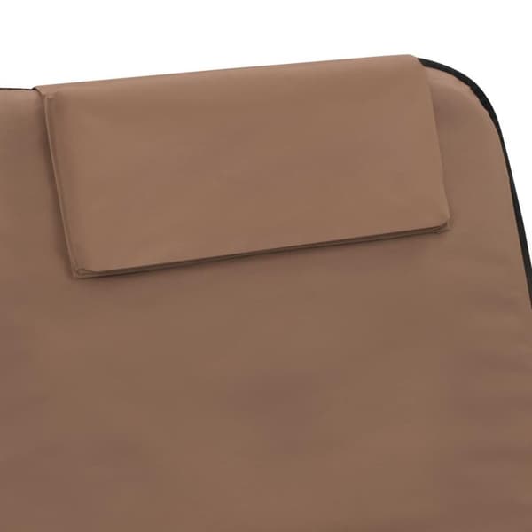 vidaXL foldbare strandmåtter 2 stk. stål og stof brun