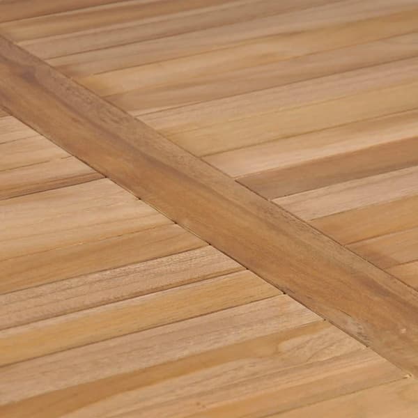 vidaXL Hagebord 80x80x77 cm heltre teak