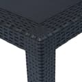 Miniatyrbild 3 av 5: vidaXL Trädgårdsbord 79x79x72 cm plastrotting antracit