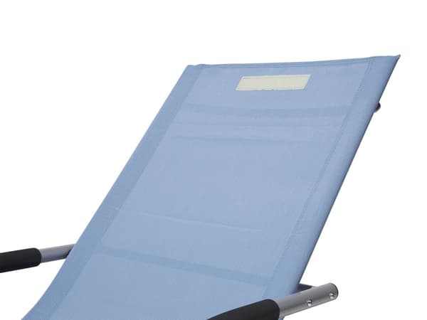Solseng blå 63 x 84 x 149 cm stål tekstilfiber svinghynde UV-bestandig udendørs