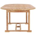 Miniatyrbild 5 av 11: vidaXL Trädgårdsbord utdragbart 150-200x100x75 cm massiv teak