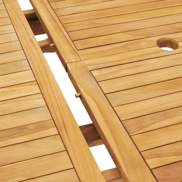 vidaXL Trädgårdsbord utdragbart 150-200x100x75 cm massiv teak