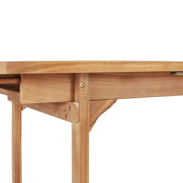 vidaXL Trädgårdsbord utdragbart 150-200x100x75 cm massiv teak