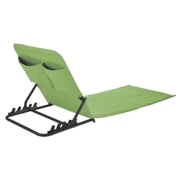 HI Sammenleggbar strandmatte med ryggstøtte PVC grønn