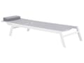 Miniatyrbillede 5 af 9: Havestol, grå aluminium 190 x 66 cm justerbart ryglæn