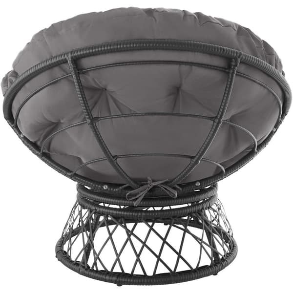 Polyrattan havestol Gargano - sort