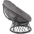 Miniatyrbillede 5 af 10: Polyrattan havestol Gargano - sort