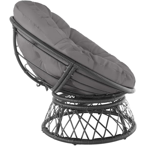 Polyrattan havestol Gargano - sort