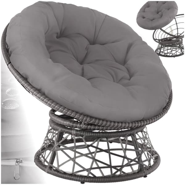 Polyrattan havestol Gargano - grå