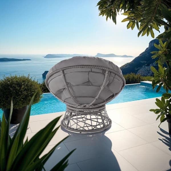 Polyrattan havestol Gargano - grå
