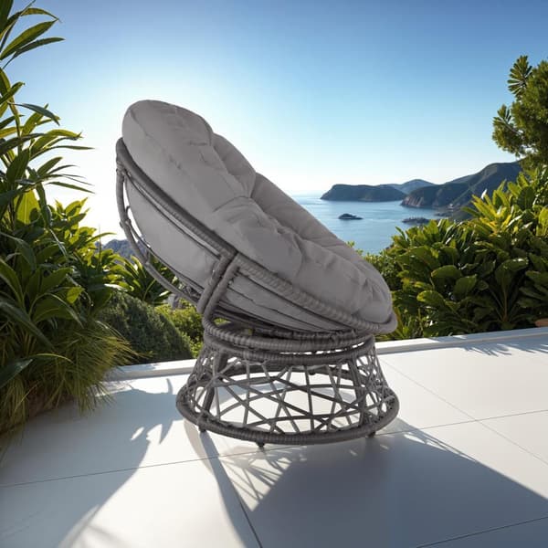 Polyrattan havestol Gargano - grå