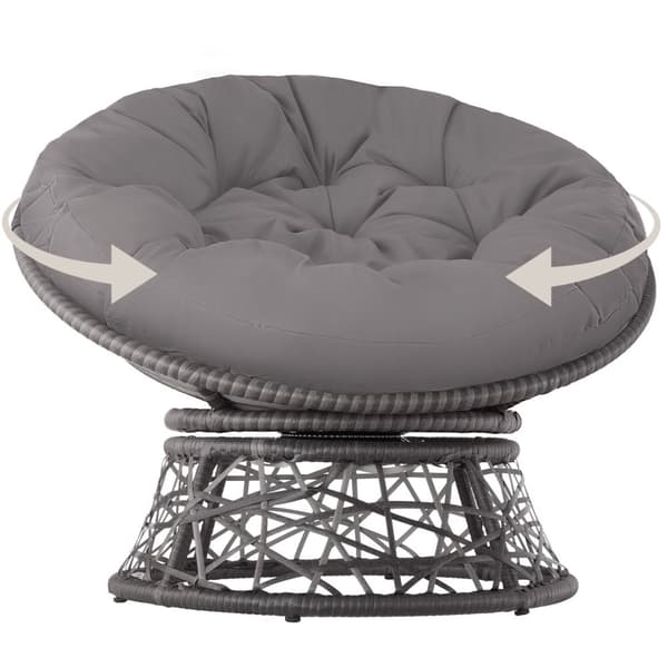 Polyrattan havestol Gargano - grå