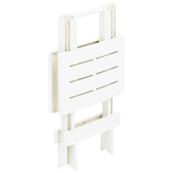 vidaXL foldbart havebord 45x43x50 cm plastik hvid