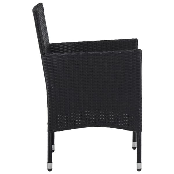 vidaXL havestole 2 stk. polyrattan sort